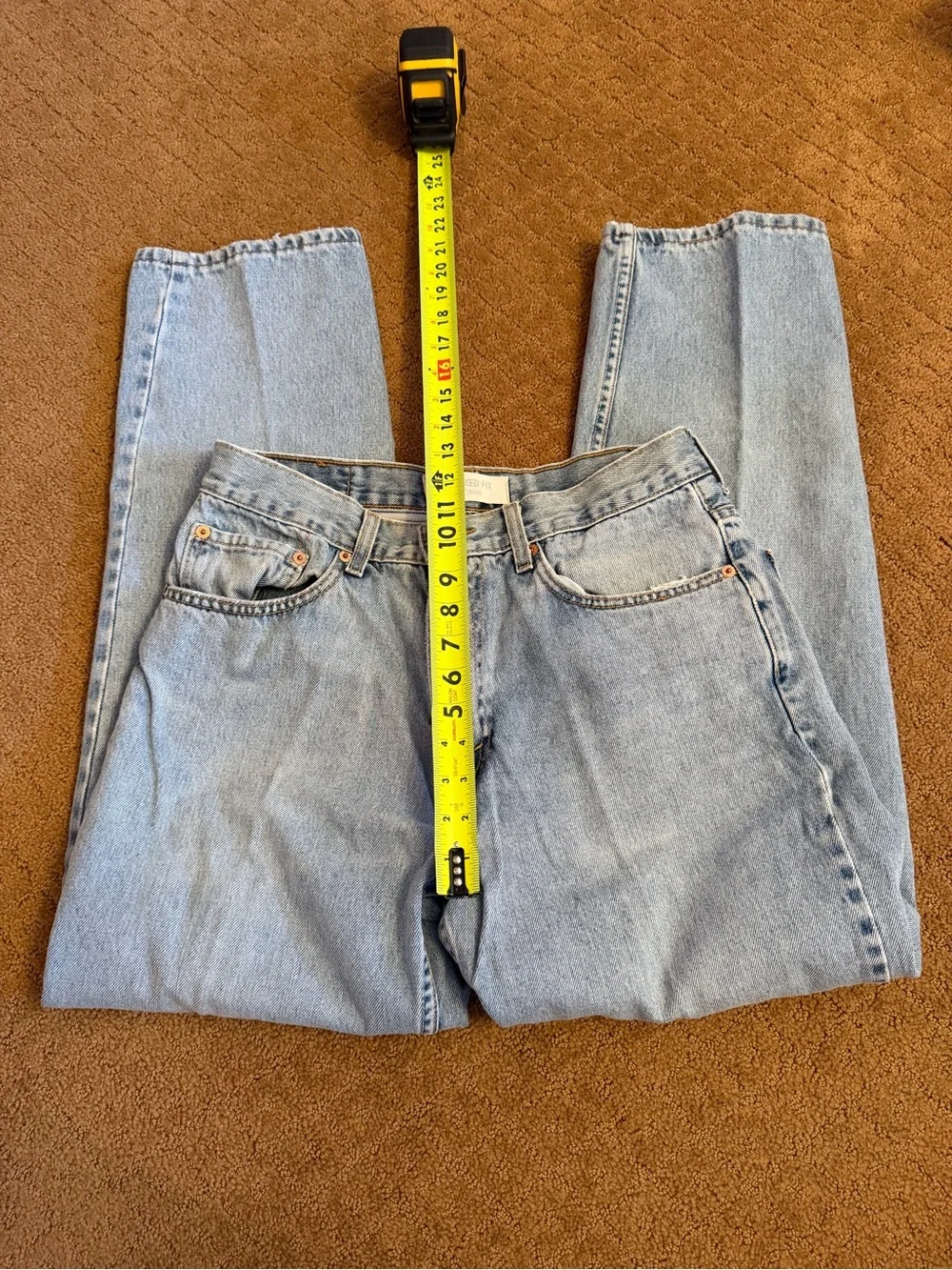 Levi's 550 Men's Relaxed Fit Jeans Blue Medium Wash Jeans Size 33x32